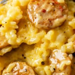A labeled image of One Pot Sausage and Rice